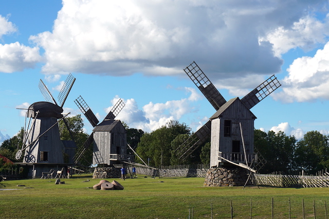 Saaremaa Estland, Wahrzeichen Windmühlen