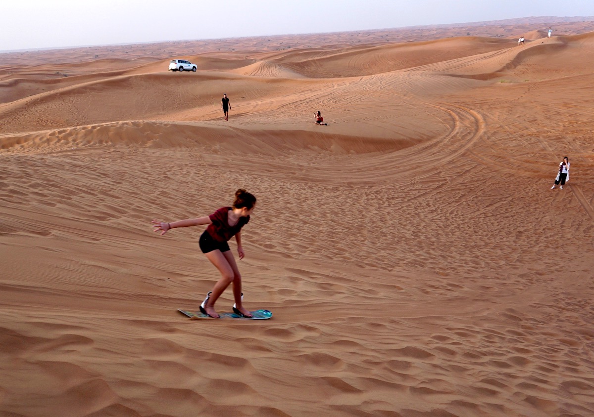 Dubai, Wüste, Sandboarding