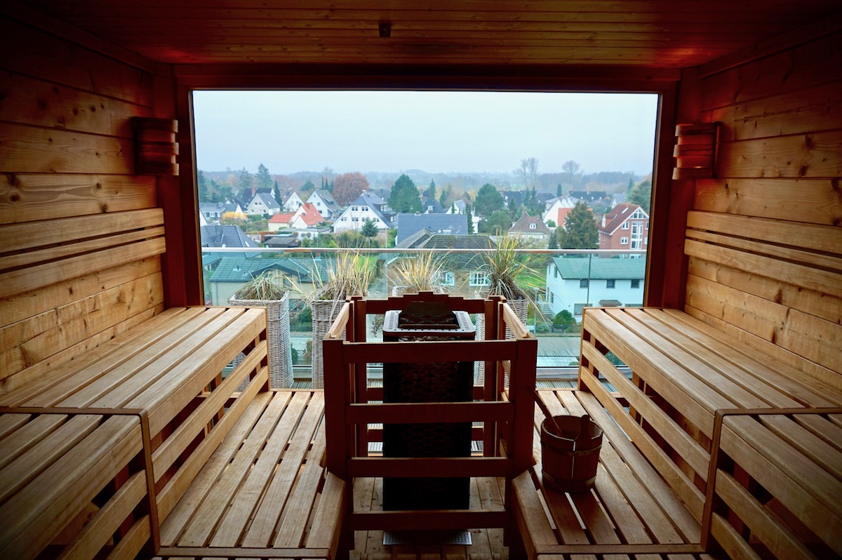 Hotel SAND Timmendorfer Strand Sauna auf der Dachterrasse